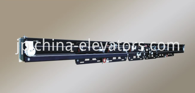 6 Panels Freight Elevator Landing Door Mechanism Center Opening